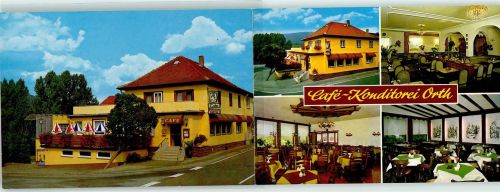 64732 W6123 Bad König Klapp AK Cafe Orth