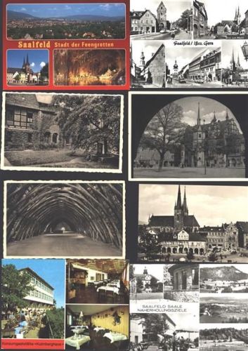 07318 O6800 Saalfeld , Saale - Lot mit 10 div AK