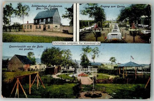 Wüstenbrand Gasthaus Schützenhaus Landgraben Gartenwirtschaft Pavillion