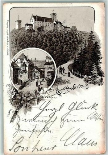 Wartburg 1896 Lithographie