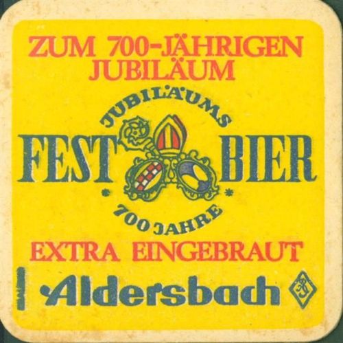W8359 Aldersbach 700 Jahre Jubiläumsbier Ritter Mönch Bierdeckel KEINE AK