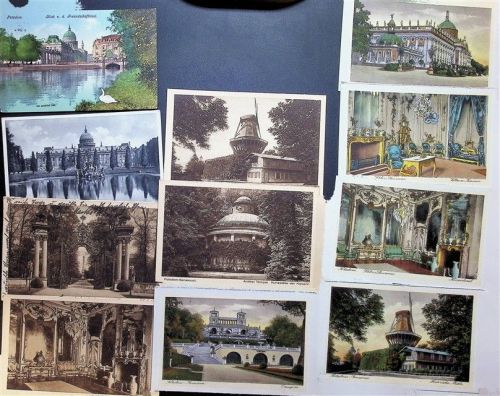14467 O1510 Potsdam Lot mit 21 AK oft Schloss Sansouci