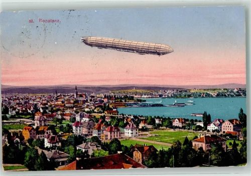 Konstanz 1915 Bodensee Zeppelin