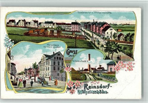08141 O9522 Wilhelmshöhe b Zwickau BOAKC Warenhaus Hermann Günther Wilhelmschacht I Lithographie