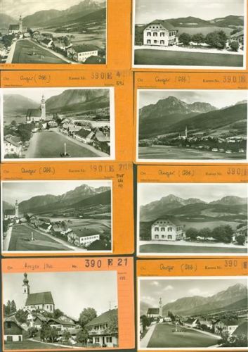 83454 W8233 Anger b Bad Reichenhall Kleinposten bis 20 Lot mit 19 AK Musterkarten Original aus Metzarchiv Bestellvorgänge und Auflagenzahlen