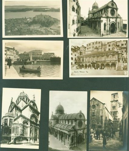 Sebenico Lot mit 9 AK und 2 Fotos Yugoslawien
