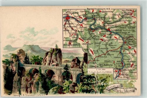 Königstein Basaltbrücke Landkarte