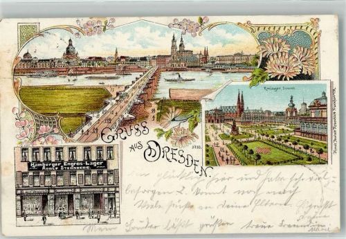 Dresden 1898 Zwinger Inneres Hamburger Engros Lager