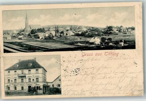 Tittling 1900 Gasthaus-Brauerei zur Post Postkutsche