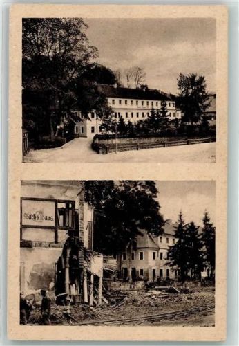 Berggiesshübel Landpost Berggießhübel Johann-Georgen-Bad vor und nach Katastrophe
