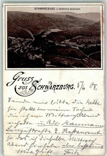 Schwarzburg 1905 Gruss aus