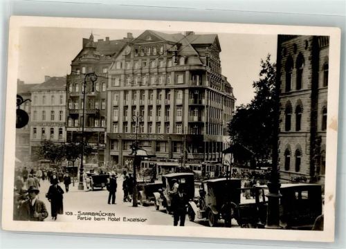 Saarbrücken Hotel Exelsior Oldtimer Straßenbahn