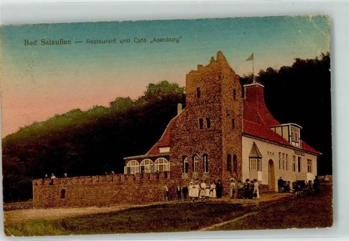 Bad Salzuflen Gasthaus Cafe Asenburg Fahne