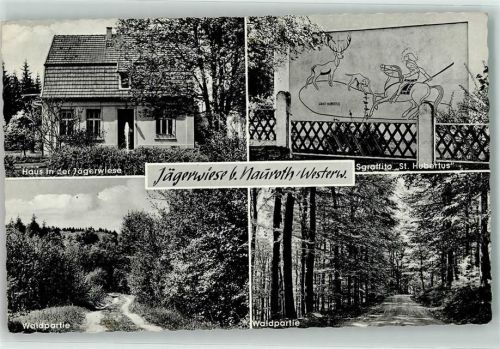 Nauroth Haus in der Jägerwiese Sgraffito St. Hubertus Wald
