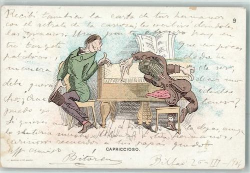 Barcelona 1901 Sindicazo Musical Barcelones Dozesio Capriccioso Nr. 9 sign.