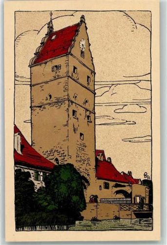 Dinkelsbühl Wörnitz Tor mit Mühlgraben