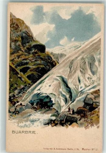 1898 Blick zum Buarbreen Gletscher