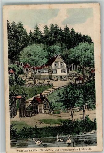 Weißenstein Wald-Cafe Micheelis Gartenwirtschaft Schwanenteich
