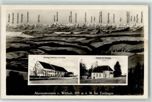 Windegg Gasthaus zum Kranz Kapelle Alpenkette