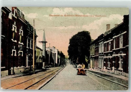 Charleroi 1908 Chaussee de Mont-sur-Marochienne Oldtimer