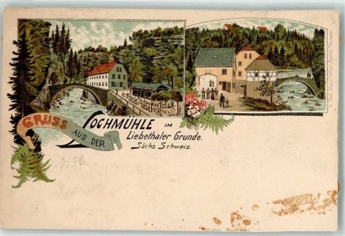Lohmen Gasthaus Lochmühle im Liebethaler Grund