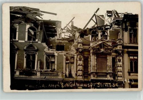 Pankow 1919 zerstörtes Wohnhaus Alte Schönhauser Straße Prenzlauer Berg