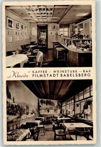 Babelsberg Filmstadt Babelsberg Kaffe-Bar-Winstube Klewiz Gaststube Tresen