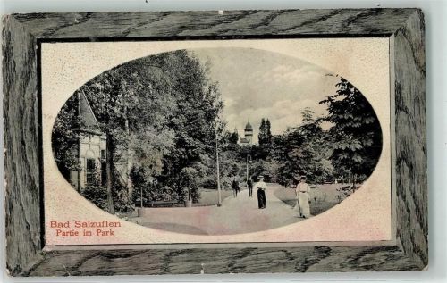 Bad Salzuflen 1902 Prägedruck Kurpark