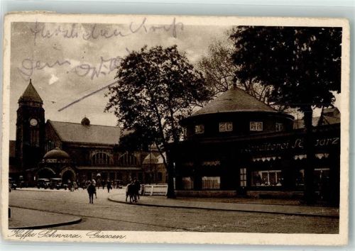 Gießen Bahnhof Gasthaus Kaffee Schwarz Oldtimer