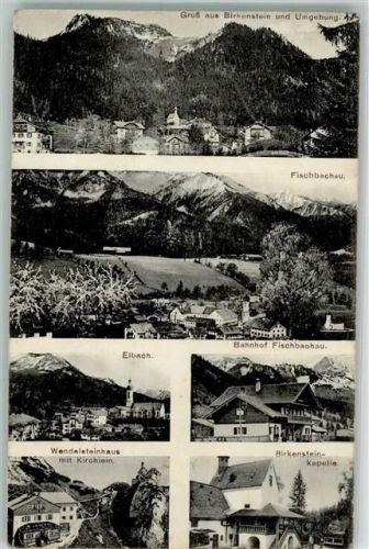 Fischbachau Wendelsteinhaus Birkenstein Bahnhof Birkenstein-Kapelle Elbach Verlag August Zerle Nr. Ta B1