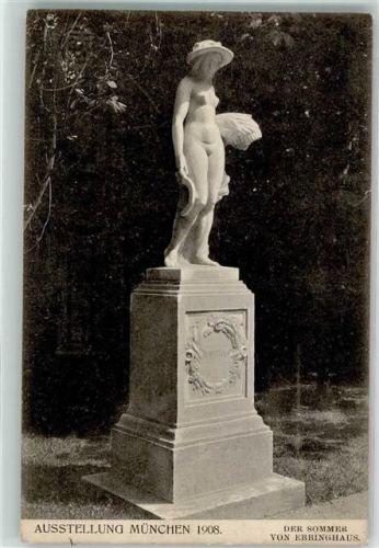 München 1908 Nr. 223 Skulptur Der Sommer von Ebbinghaus Akt