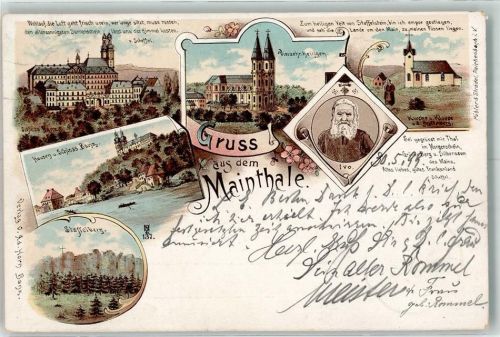 Hausen 1899 Maintal Vierzehnheiligen Kirche Klause Staffelberg Ivo Schloss Banz