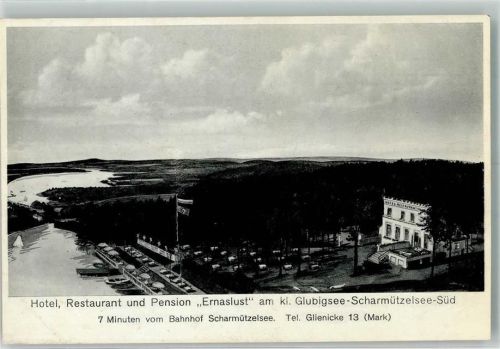 Glienicke WK II Hotel Gasthaus Pension Ernaslust am kl. Glubigsee Scharmützelsee
