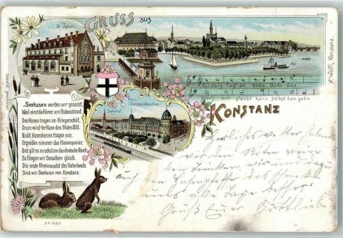 Konstanz St. Johann Bahnhof Kais. Oberpostdirektion