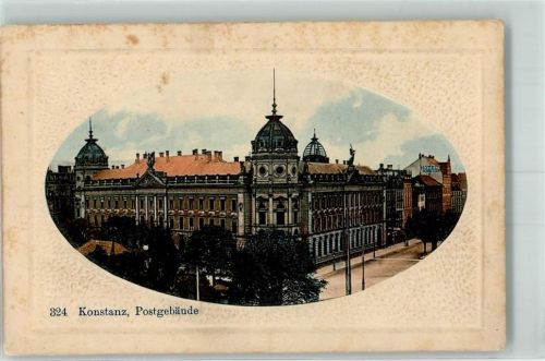 Konstanz 1917 Postgebäude