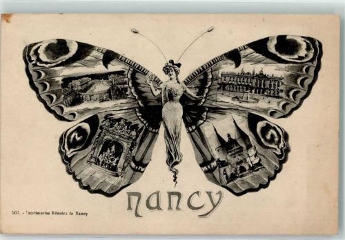 Nancy 1918 Schmetterling Amphitrite Brunnen Craffe Tor