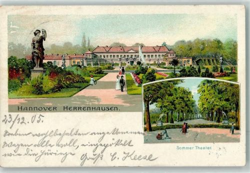 Hannover 1905 Herrenhausen Sommer-Theater