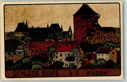 Solingen 1912 Schloss Burg an der Wupper