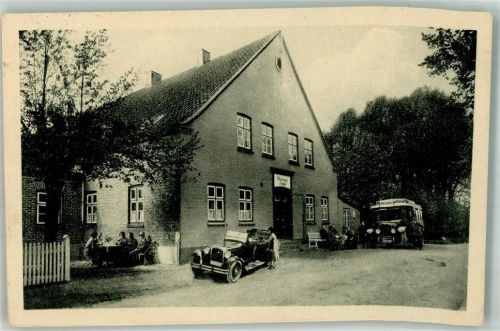 Haseldorf 1926 Gasthaus Marckmann Reisebus