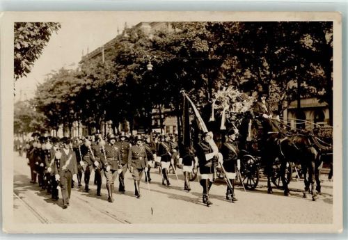 Wien Begräbnis Festzug Ort lt. Fotograf