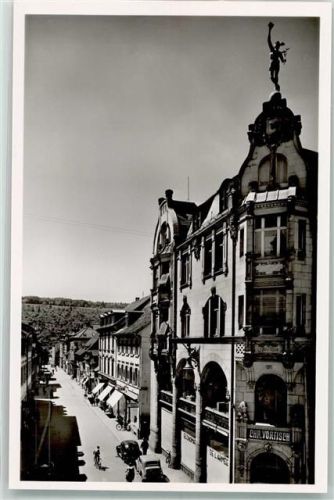 Lörrach Teichstraße mit Commandantur de L'Armee