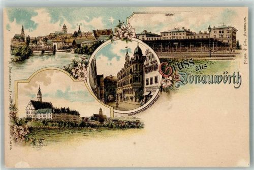 Donauwörth Bahnhof Donau Riedertorturm Hotel Krone