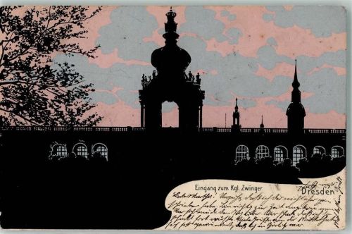 Dresden 1906 Eingang zum Kgl. Zwinger