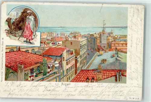 Alger Algier Gebrauchsspuren Tracht Hafen