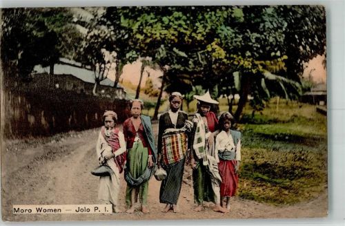 Manila 1912 Tracht Moro Women Jolo Ort lt. Stempel