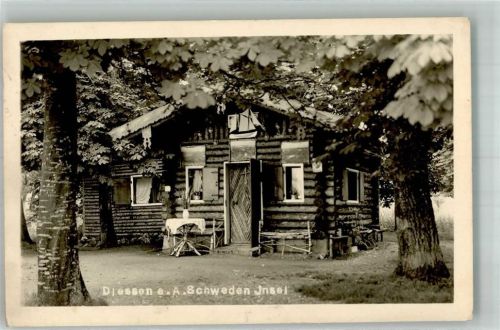 Dießen 1939 Gasthaus Schweden Insel