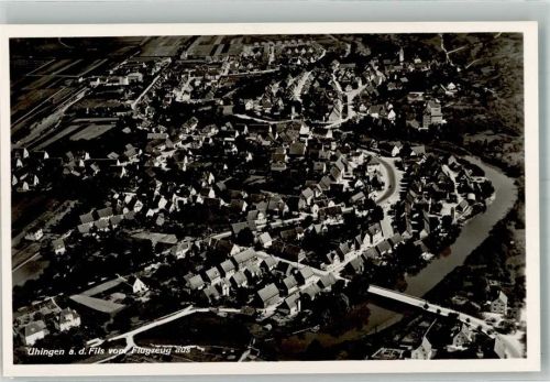 Uhingen Fliegeraufnahme Freigeg. R.L.M.