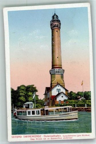 Osternothafen 1924 Leuchtturm Motorschiff Willkommen
