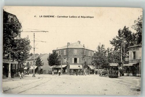 La Garenne-Colombes Bahnhof Straßenbahn Geschäft