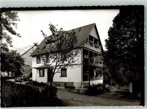 57339 W5927 Zinse FOTO KEINE AK Pension Haus Weiand Oldtimer Ort handschriftlich